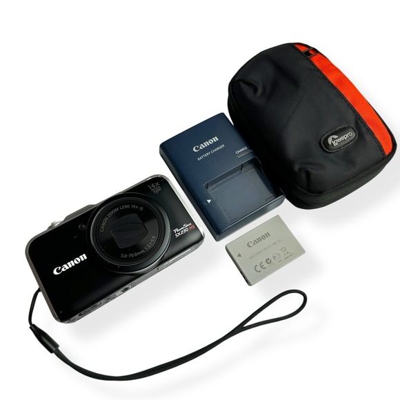 Canon PowerShot SX230 HS 12.1 MP Black Digital Camera 14x Optical Zoom Full HD - Picture 2 of 16